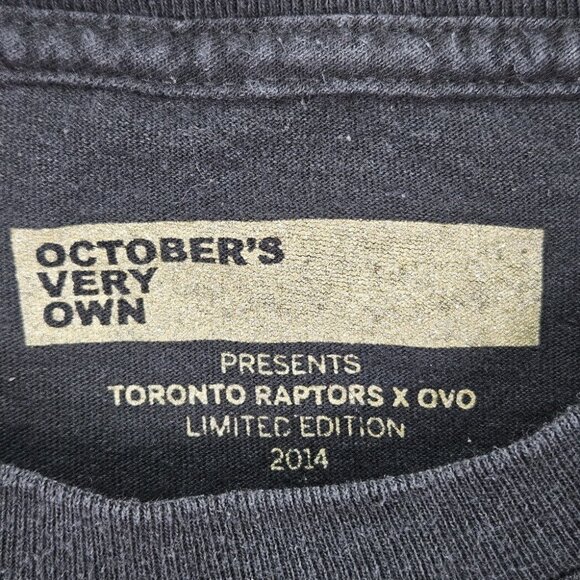 Octobers Very Own x Toronto Raptors 2014 Limited Edition OVO 416 Shirt Black - Picture 3 of 10